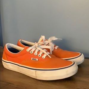 Orange And Royal Blue Low Top Vans